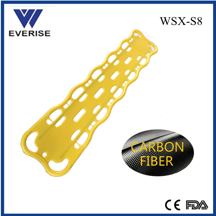 WSX-S8 Medical light weight Carbon Fiber patient transfer rescue Spinal Board Stretcher
