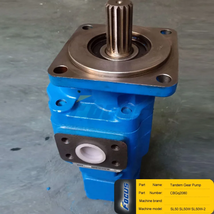 SHANTUI Wheel Loader SL50 SL50W SL50W-2 Spare Parts Tandem Gear Pump CBGq2080/