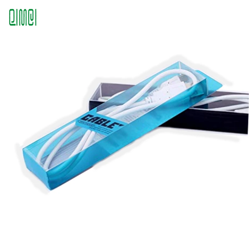 Fashion  PVC Plastic Retail Packaging Box   USB Cable Line packaging