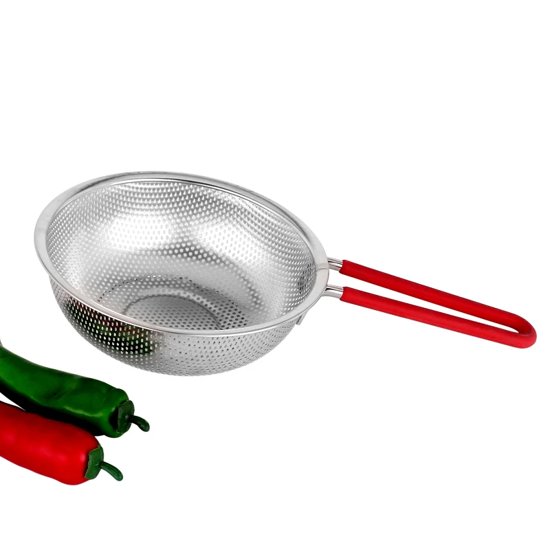 Kitchen Accessories Metal Colander Pasta Colander With Handles Stainless Steel Kitchen Colander