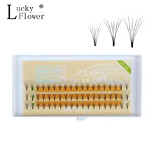 C Onda Suave E Natural de Seda Extensão Dos Cílios Falsos Deluxe Cílios 6D VOLUME de Cílios Postiços de Boa Qualidade