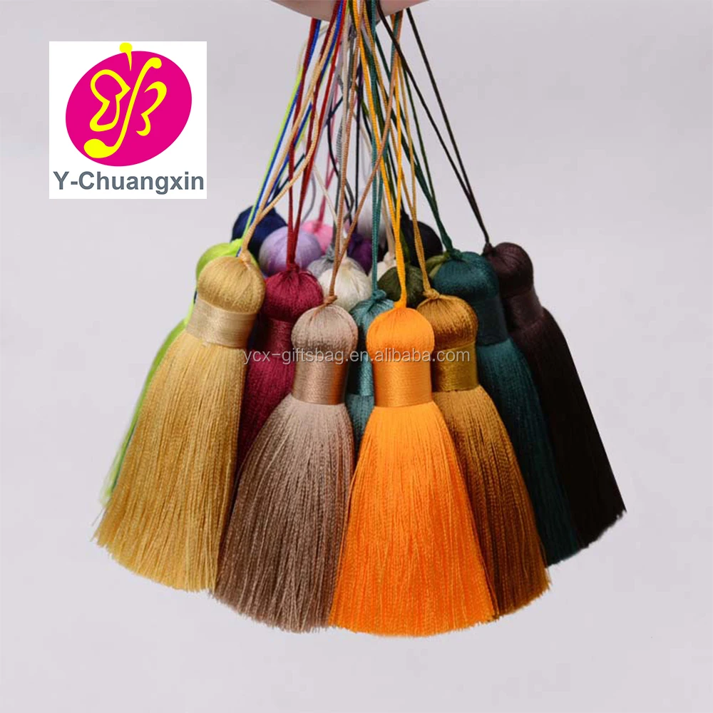 Customized new products Colorful rayon silk tassel for jewelry