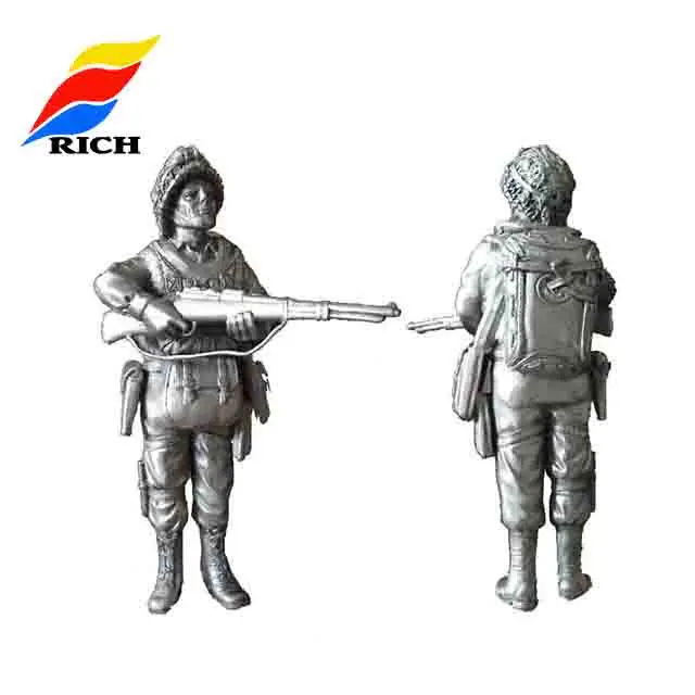 Custom Made Novelty Gift Metal Soldier Figurine Sculpture