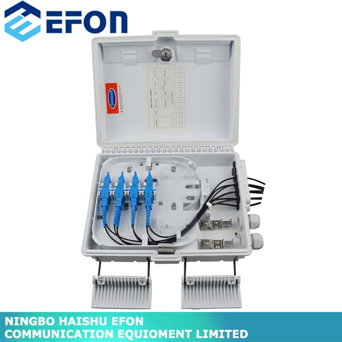 12 ядер или 8 ядер установки на столб / настенный открытый оптоволоконный прекращение коробка с uncutting кабель
