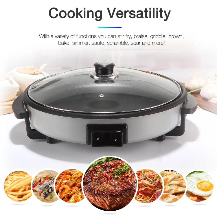 
New ! Multi Function electric frying pan with hot pot function 