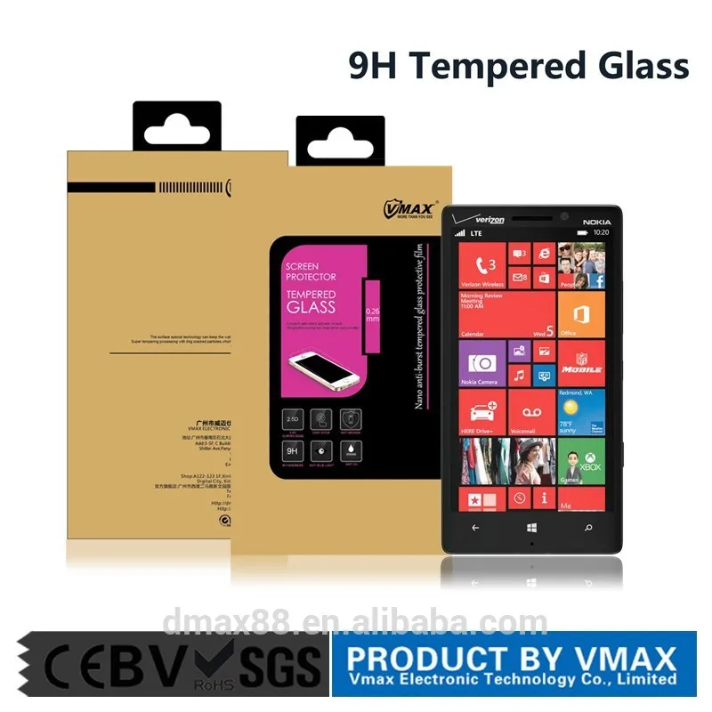 новый продукт закаленное стекло экрана протектор для nokia lumia 929