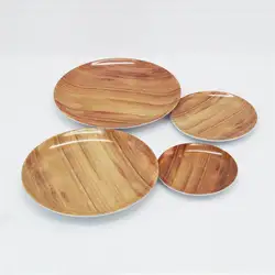 Китайский новый продукт, меламиновая тарелка/деревянная меламиновая тарелка