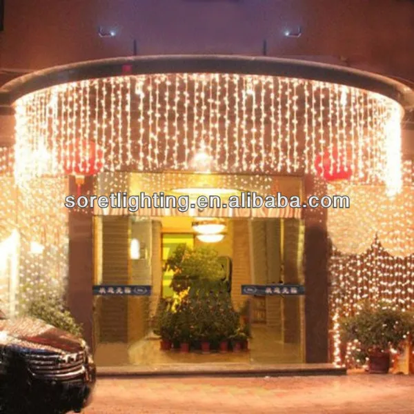 Waterfall/snowfall led curtain light for christmas holiday or wedding or party use