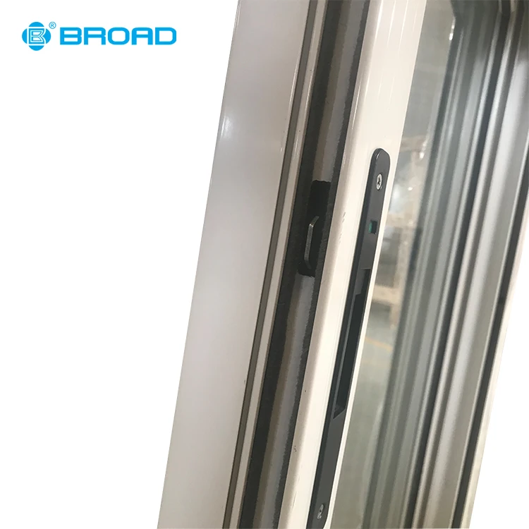 
American style vertical aluminium sliding window auto blinder 
