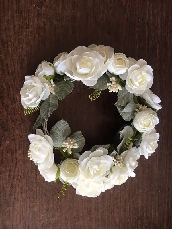 wholesale  beautiful artificial flower wreath for decoration