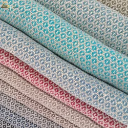 100% Pure Flax Fiber Linen Fabric With Small Quantity Order For Sofa