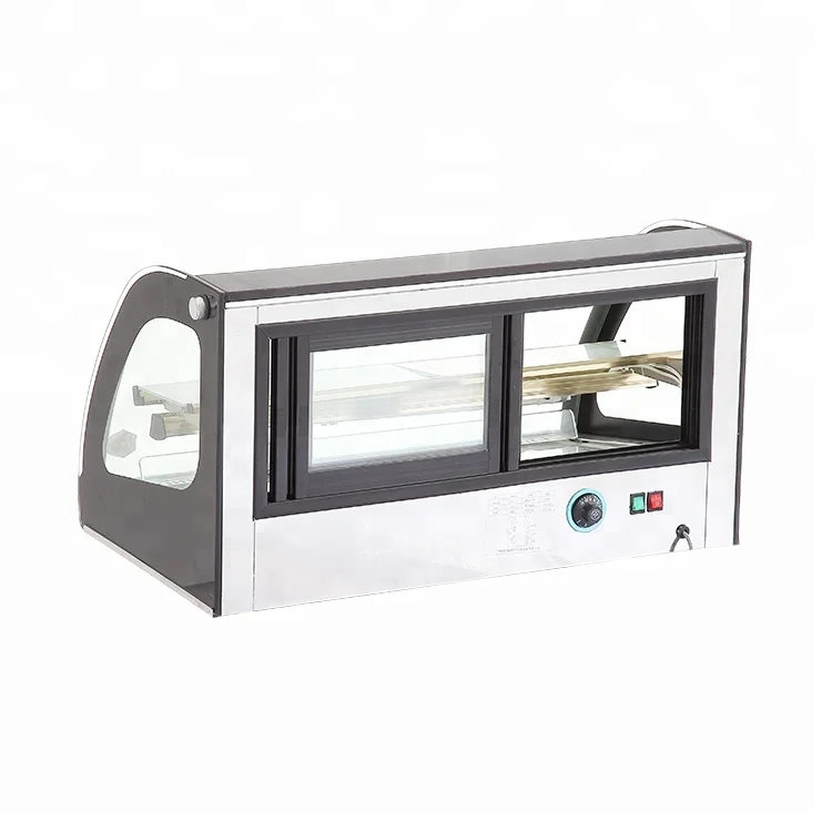 Professional design bulk upright donut warming showcase