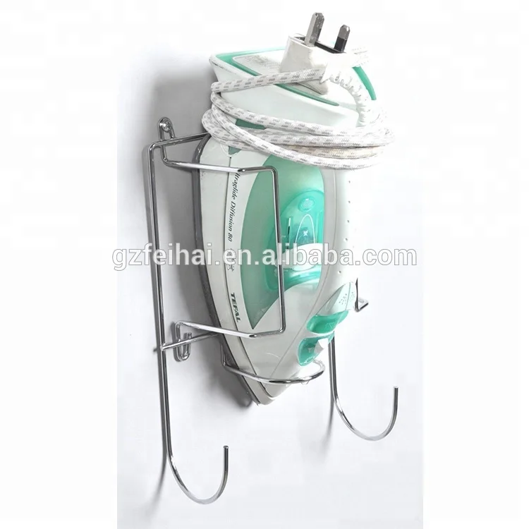Metal wall mounted hotel ironing board hook Iron Organizer ironing holder