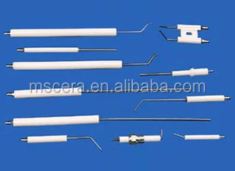 Alumina Ceramic Ignition Electrode Rod In Gas Furnace