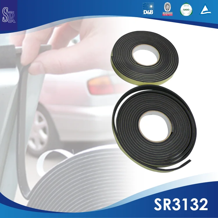 HEAT CAR DOOR WINDOW SEAL SEALING RUBBER FOAM ADHESIVE TAPE
