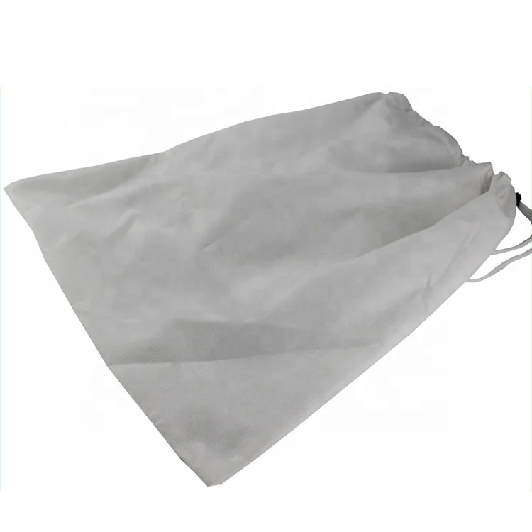 
High quality bamboo drawstring bag dust cover larger capacity shoe bag custom logo printing sling bag 