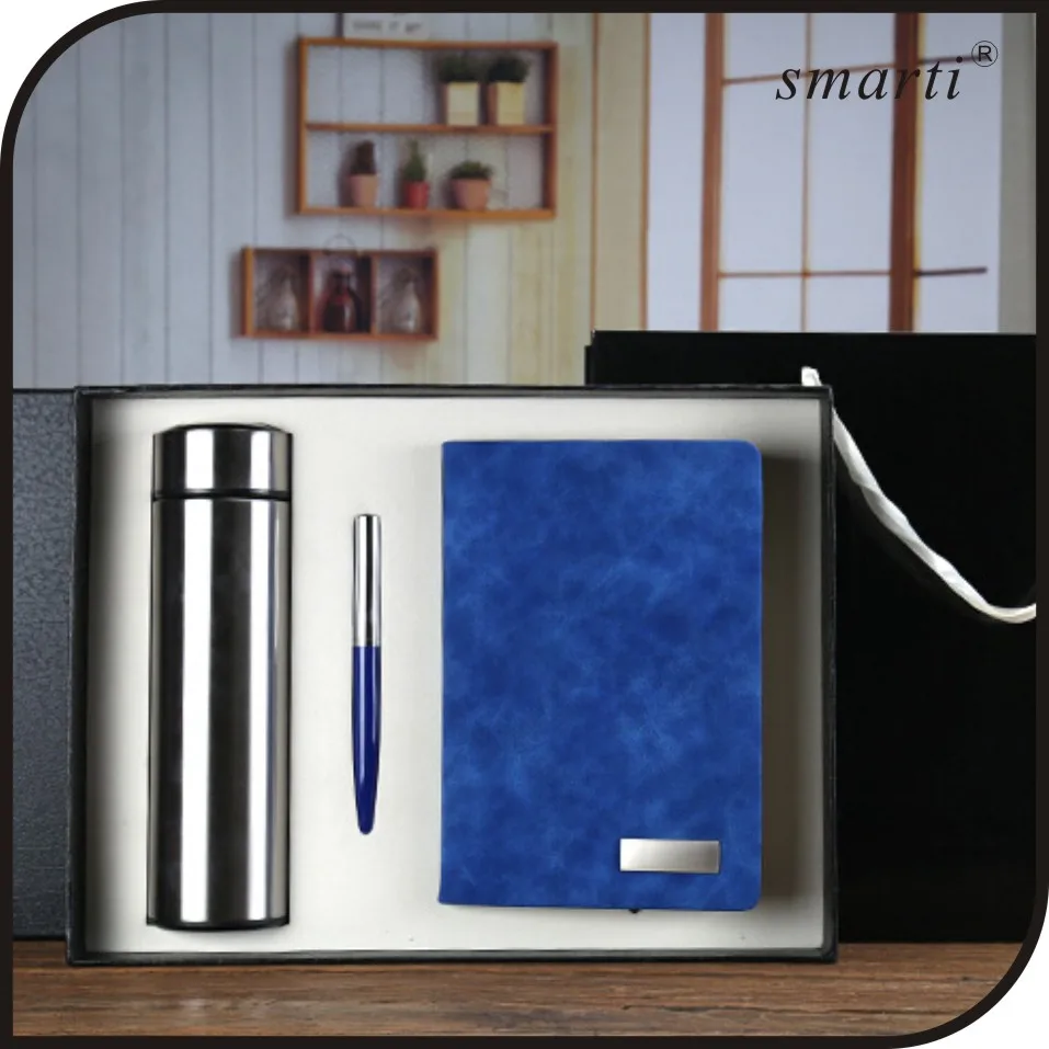 promotional notebook and mug gift set for business