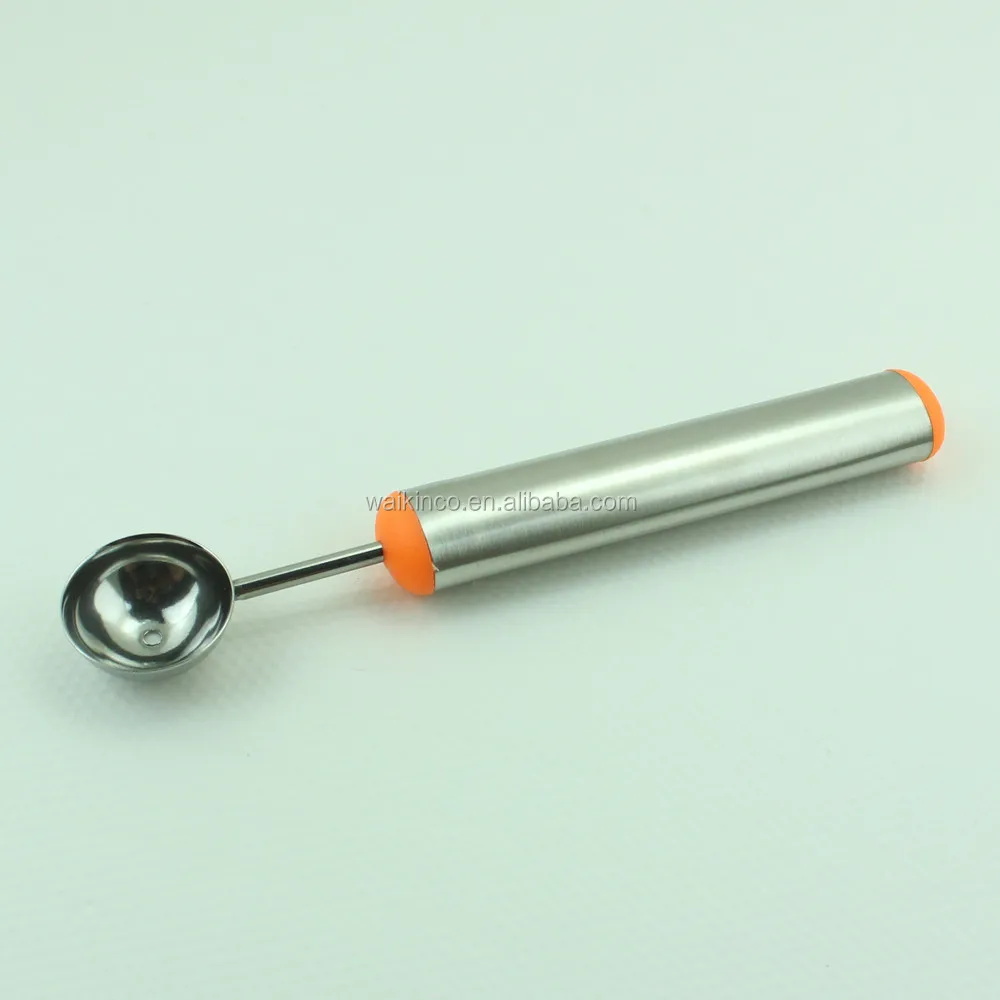 Professional Stainless Steel Melon Baller Spoon for Scooping Cantaloupe Ice Cream