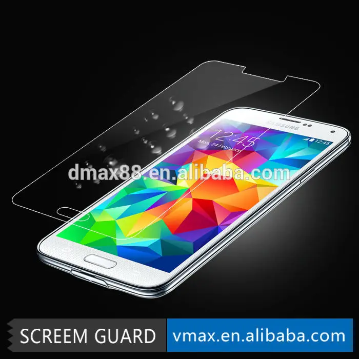 0.2mm толщина премии покрытие закаленное стекло экрана пленка для samsung галактики s5 цвет/odm службы