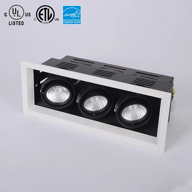 CE Round 50000h life double heads SMD 36w led multiple downlight