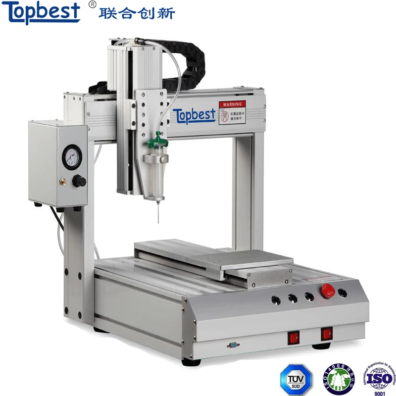 Topbest 3 axis automatic liquid syringe glue dispensing robot