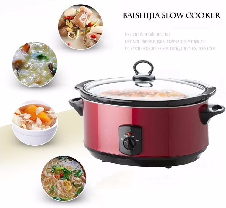 Китайская оптовая цена Бытовая кухонная техника овальной формы из нержавеющей стали сковорода электрическая Медленная Плита