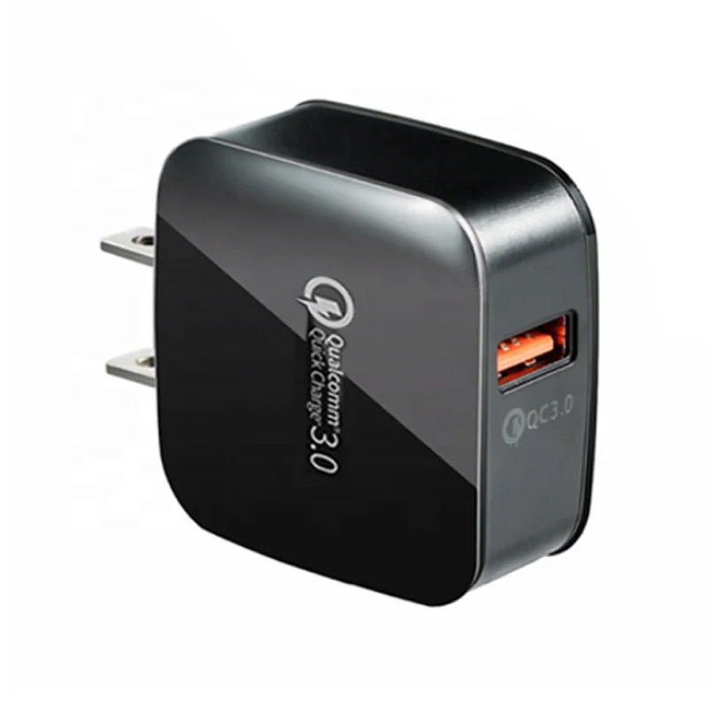 
beautiful QC3.0 wall fast charger adapter with one USB output for wholesale and retail 