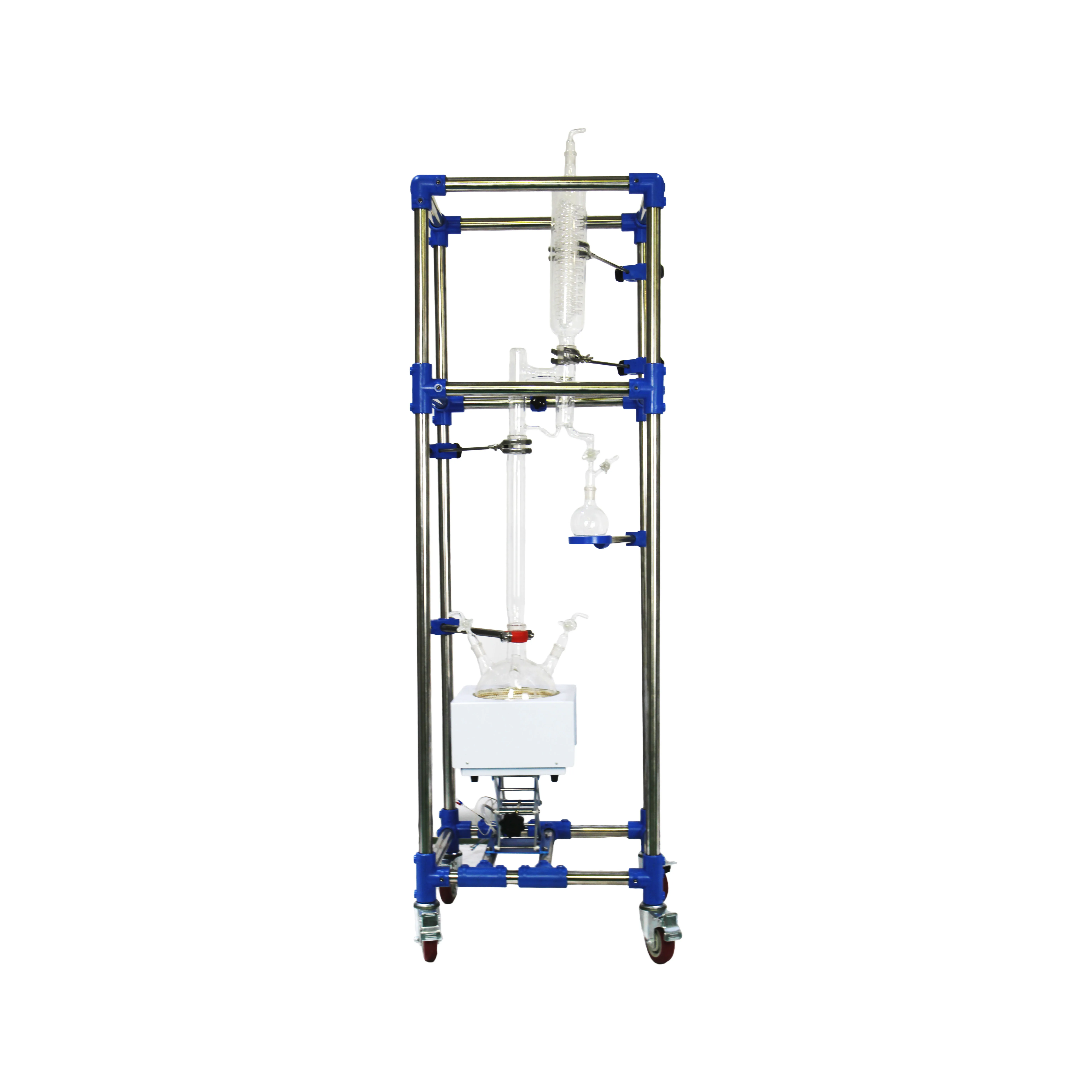 pilot plant customized jacketed glass reactor 10l ~ 200 liter