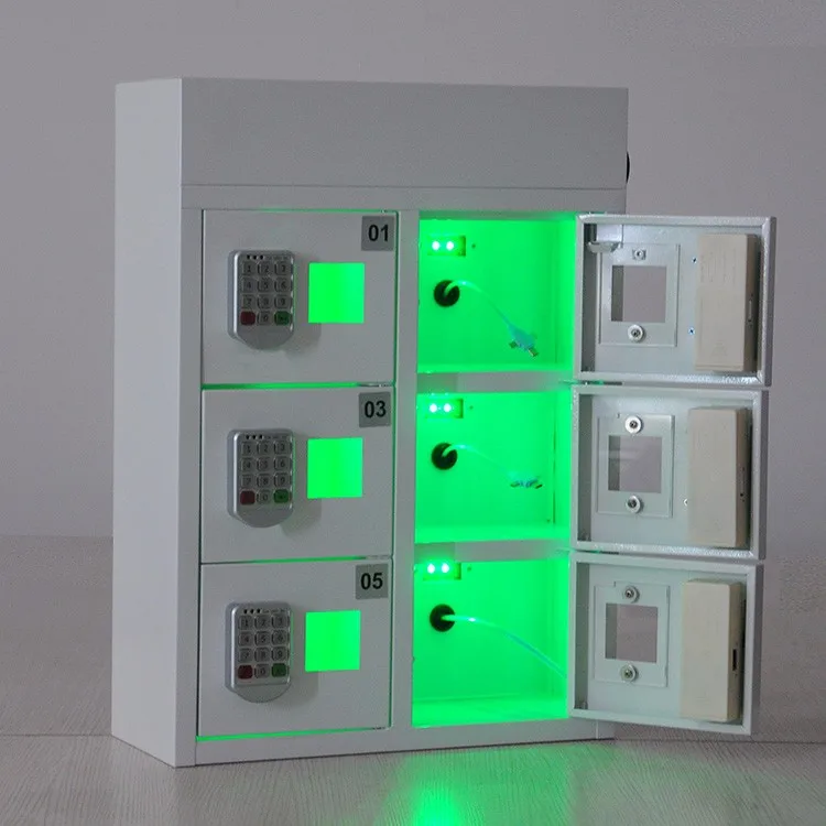
cell phone charging station kiosk/wall mount public digital lockers/mobile charger 