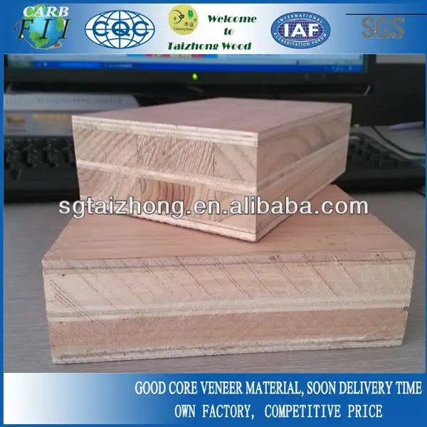35mm 40MM 42mm 44mm plywood faced pine core blockboard for door