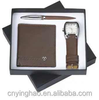 Mens Gift Set With Wallet Pen Watch BM1704