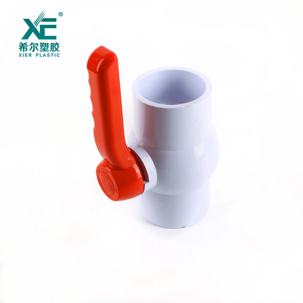 Бесплатный образец, стандартный пластиковый шаровой кран нормального давления 1/2 -4 дюйма из ПВХ с длинной ручкой