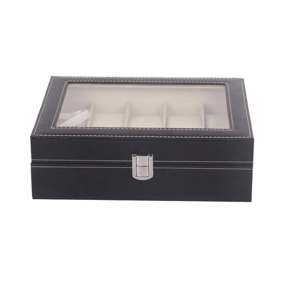 
10 slots pu leather watch packaging box wholesale watch boxes cases 