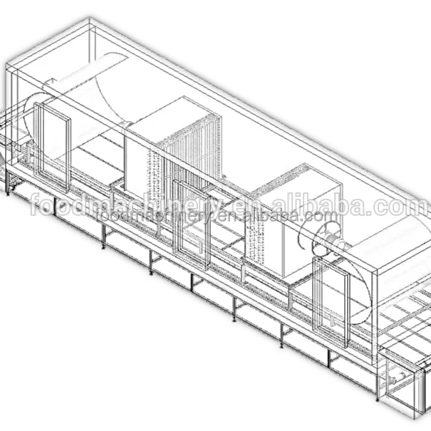 food quick freezing machine/iqf tunnel freezer