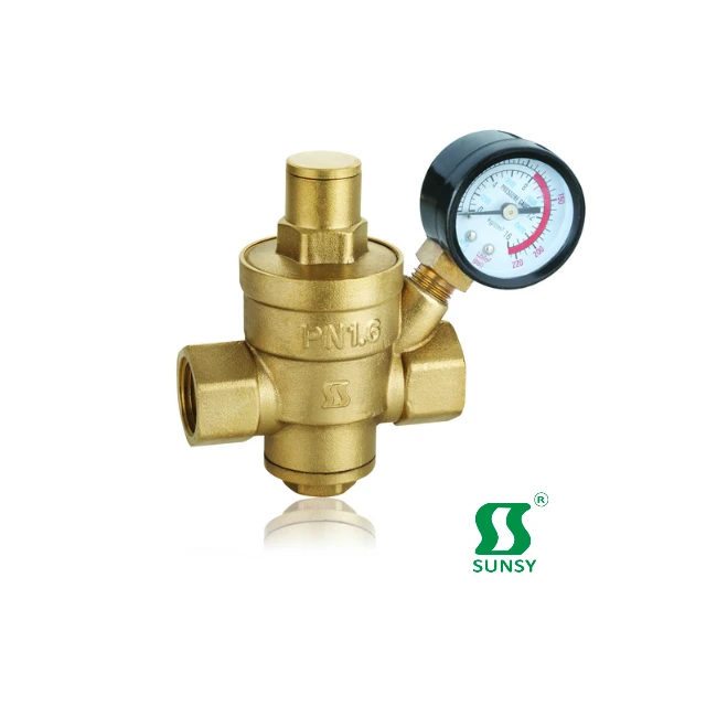 Китайский завод Yuhuan shunshui sunsy BSPP BSP NPT, кованая наружная резьба, латунный клапан уменьшения давления