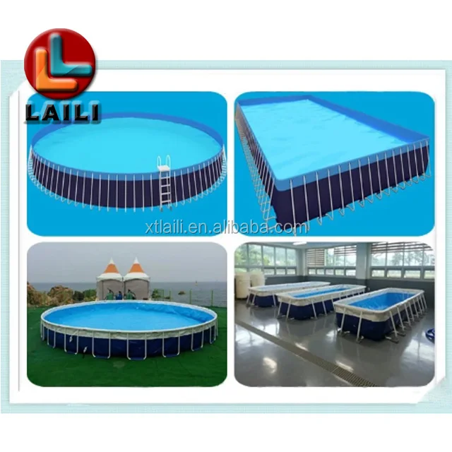 Intex 28272 Pvc Thickened Rectangular Tube Frame Pool Non-inflatable Children/s Family Swimming Pool