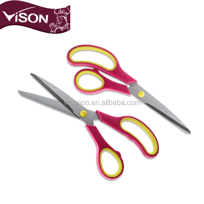 
8 inch small rubber handle industrial household school paper cutting office student tailor scissors 