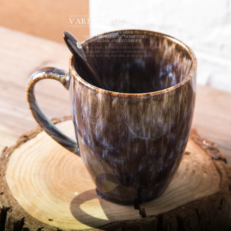 
Modern simple eco home drinking ceramic flambed glazed mug  (60830966357)
