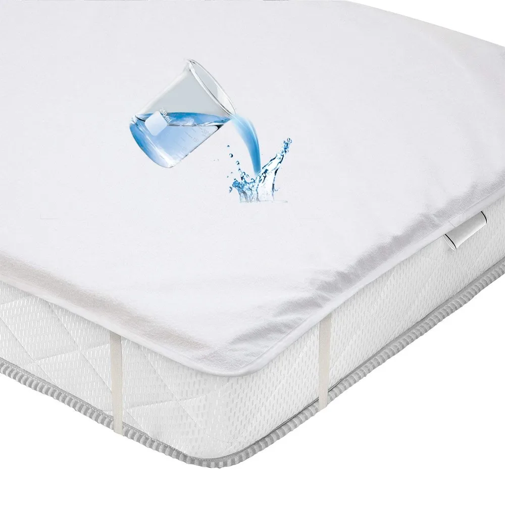 Waterproof Mattress Protector 30 Quality Waterproof Cover Fabric Terry Cloth Adults Plain Factory Price 100% Cotton Knitted