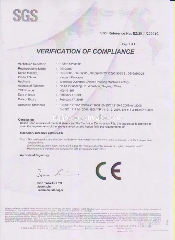 Professional made Table top vacuum packaging machine DZ-300/PD