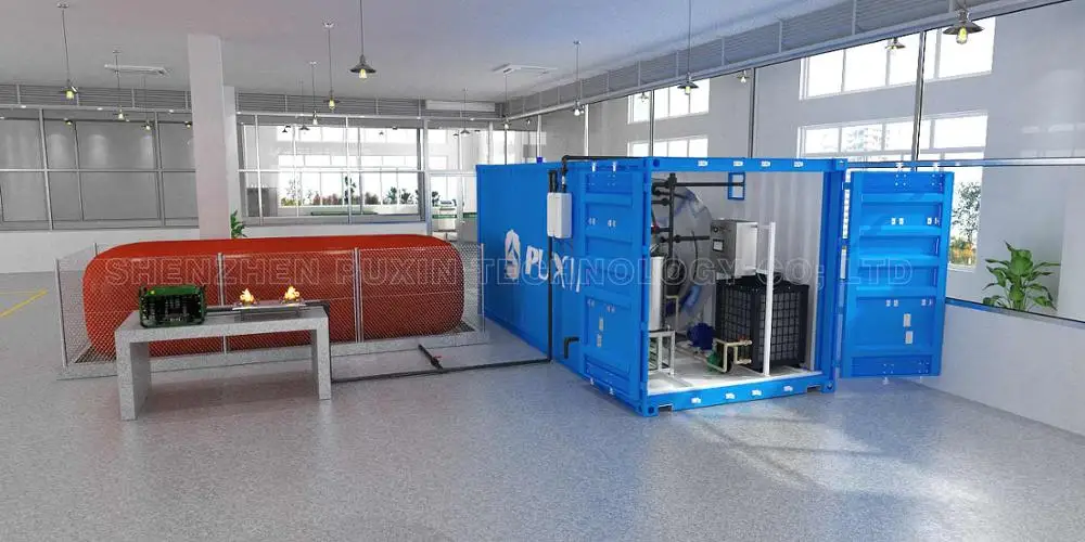 
Restaurant School Hotel Canteen Food Waste Composting to Produce Biogas Container Biogas Plant for Sale 