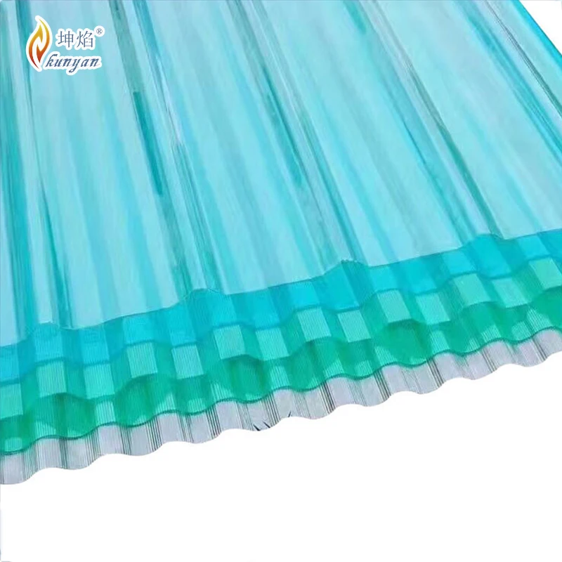 Customized polycarbonate corrugated sheet curved skylights