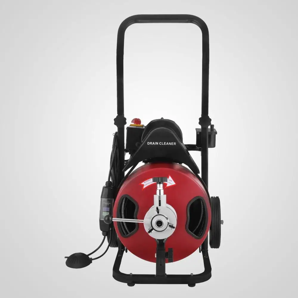 Кабель 50 футов * 1/2 дюйма с резцом, сверхмощное сантехническое оборудование, коммерческий диаметр 2-4 дюйма, Электрический сливной шнек, очиститель Слива труб