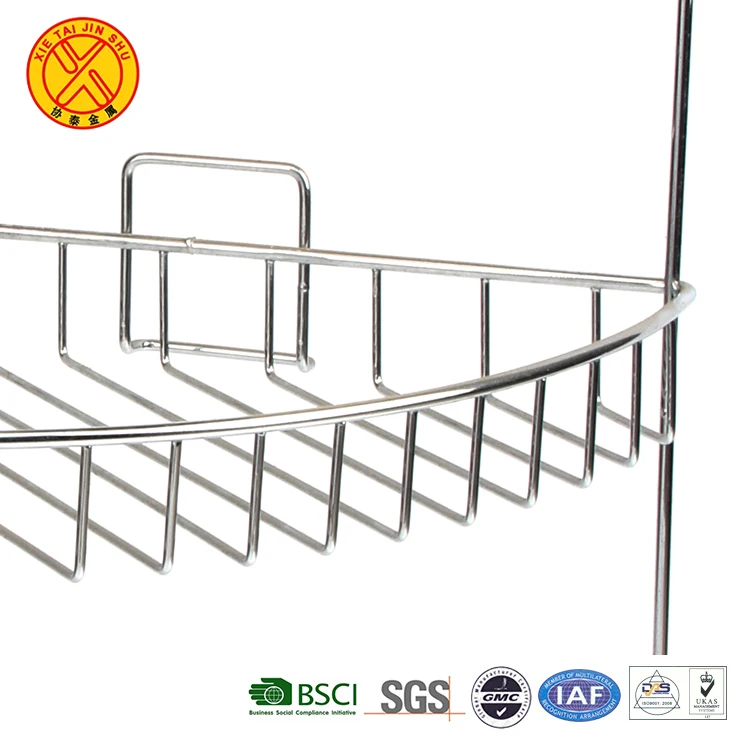Beautifully styled 3tier storage standing corner metal shelf bathroom