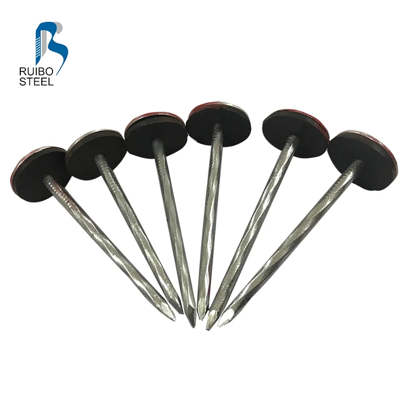 nail for roof with metal washer robber washer oofing nails coil