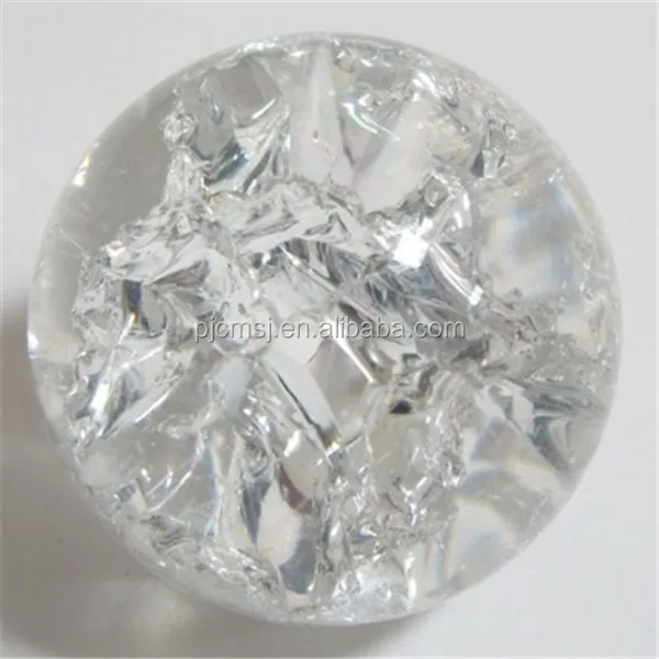 Pure Ice Crack Crystal Glass Ball,Clear K9 Crystal Ball