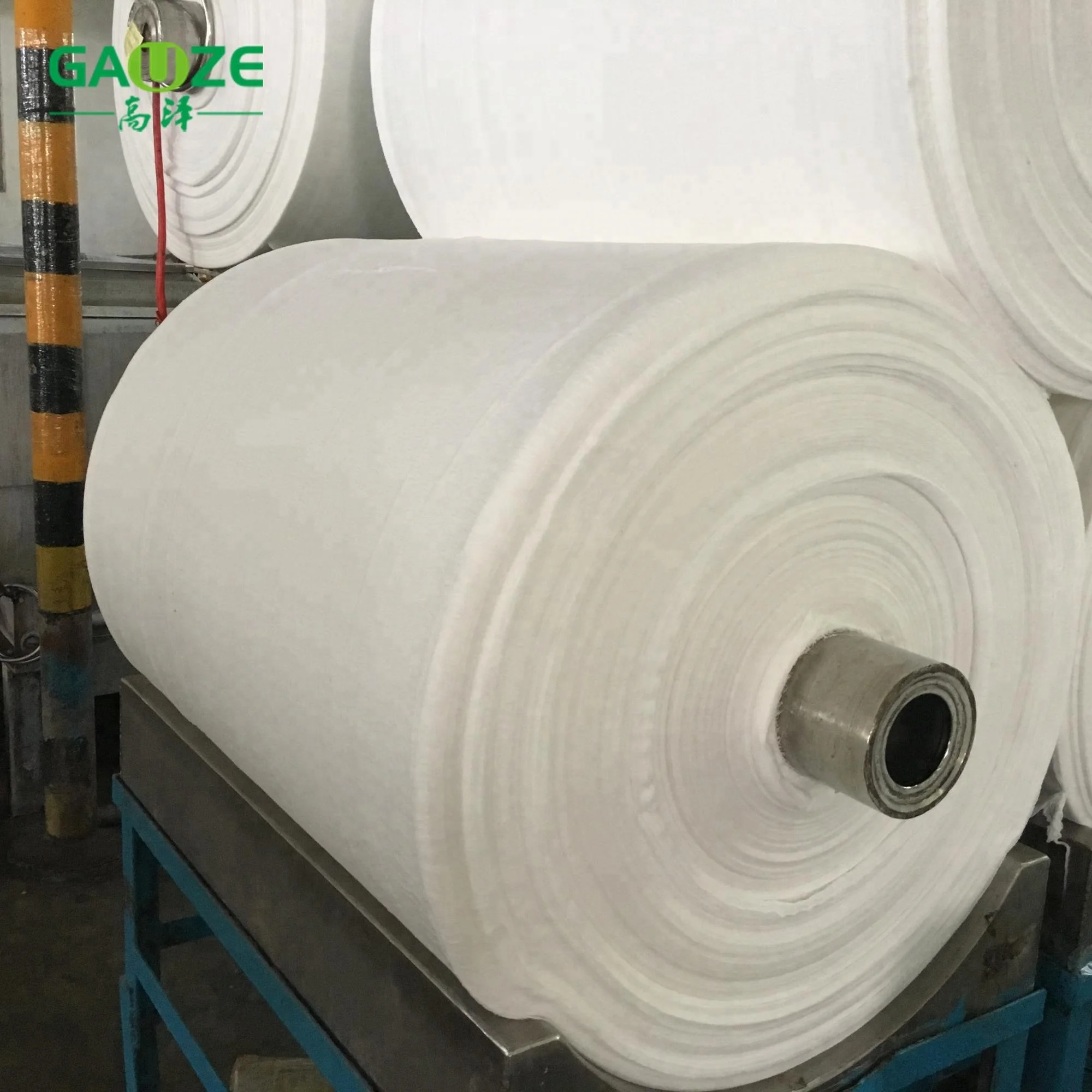 Absorbent High Quality Medical dressing Jumbo Gauze Roll Bleached 100% Organic Cotton Fabric Big surgical Rolls 24*20 Mesh