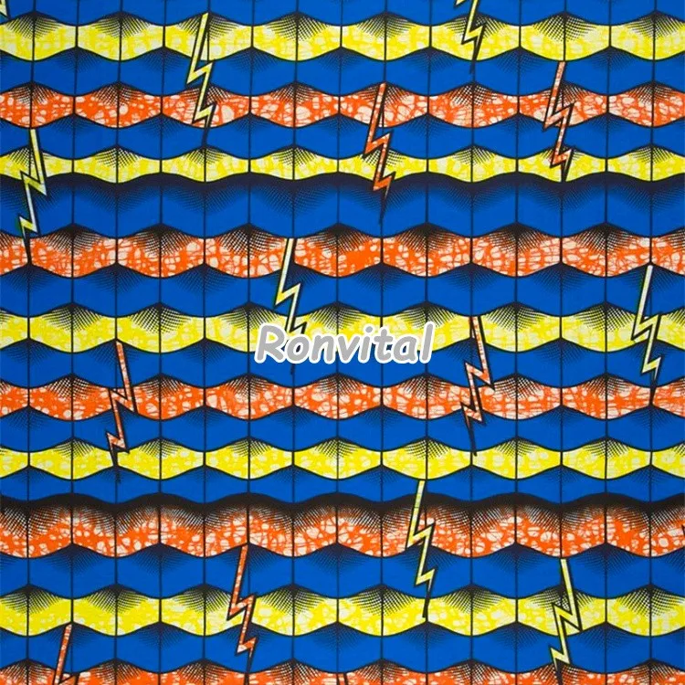 Item No.060543 Most popular high-quality hollandais real wax printed fabric