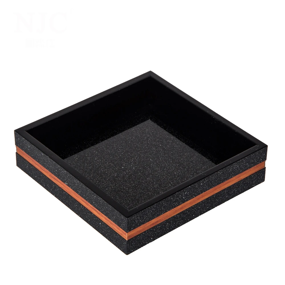 Acrylic hotel amenities set manufacturer , 5 star hotel supply tissue box tray