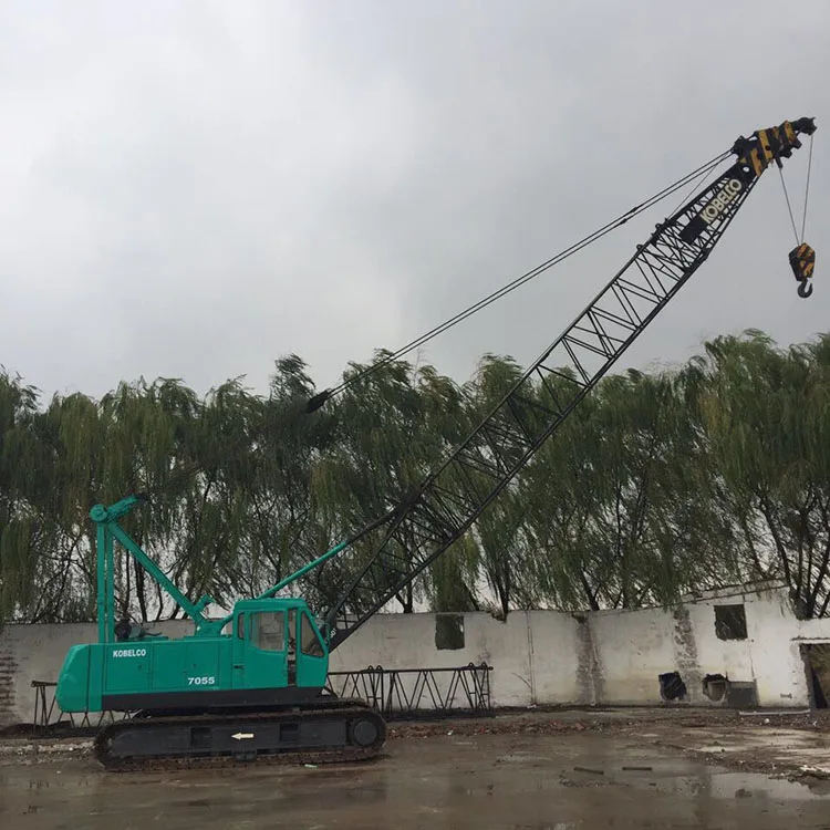 JAPAN ORIGINAL 50 TON USED KOBELCO CRAWLER CRANE 7055